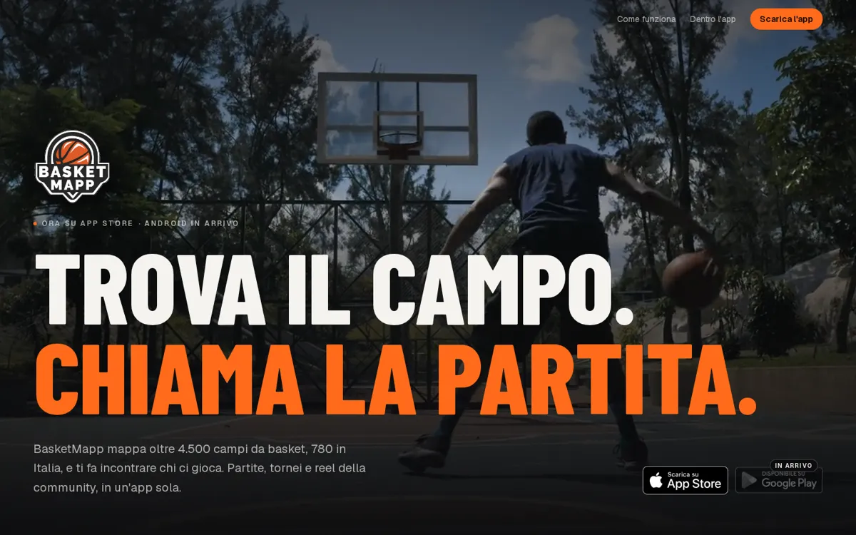 BasketMapp home page