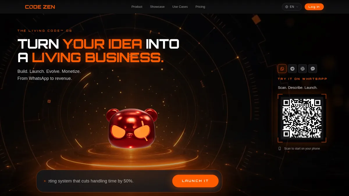 Codezen home page